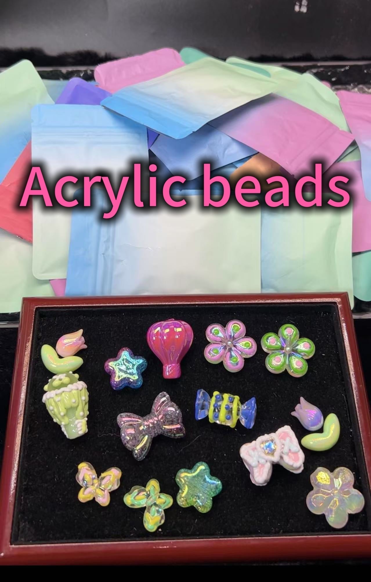 Lucky Acrylic Beads